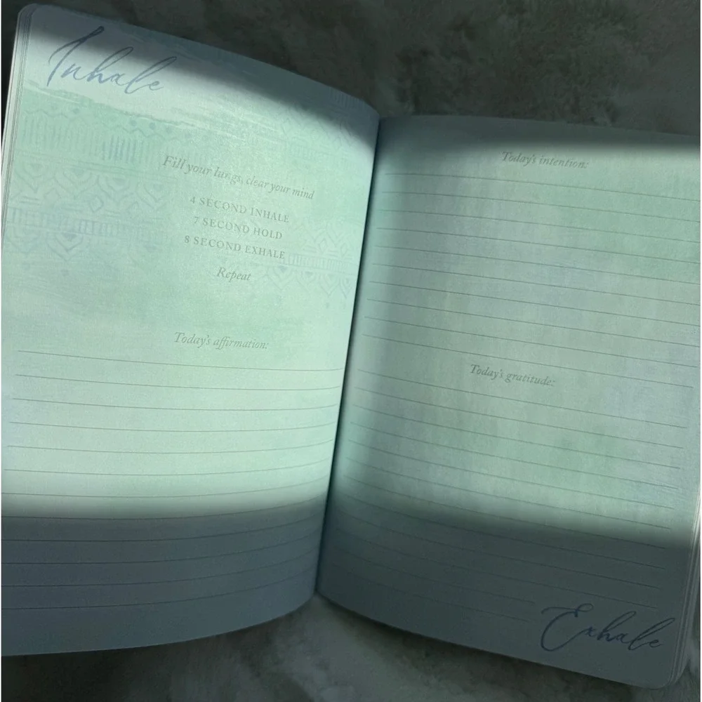 Namaste Guided Journal by Punch Studio — Cream & Rose Gold Cover